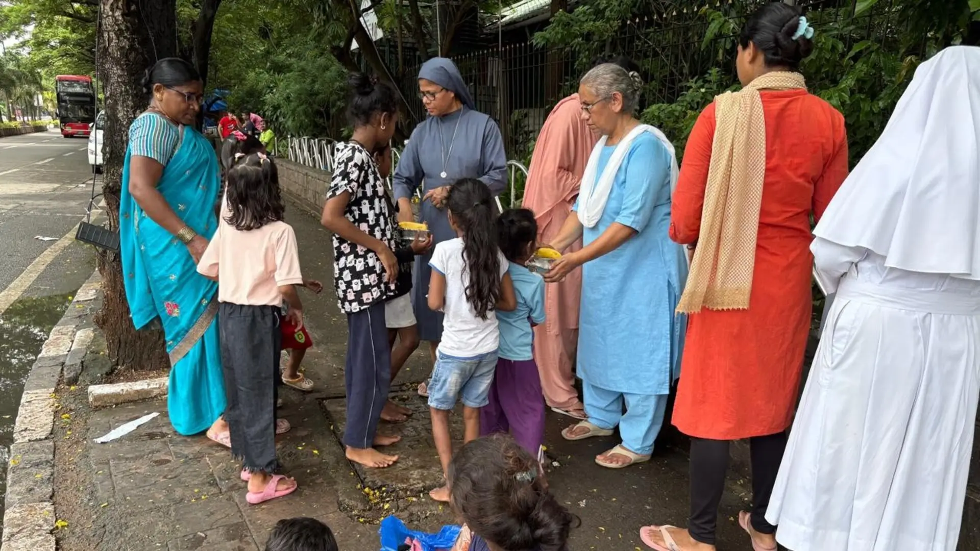 Distribution of food to the poor on August 27th 2025